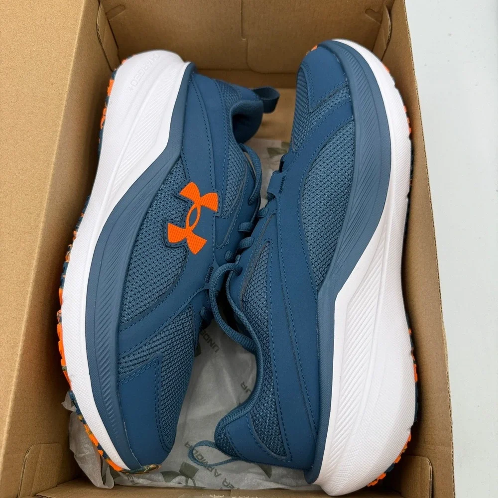 Under Armour UA Assert 11 Shoes Mens Size 8.5 Blue Orange Running 3027715-401